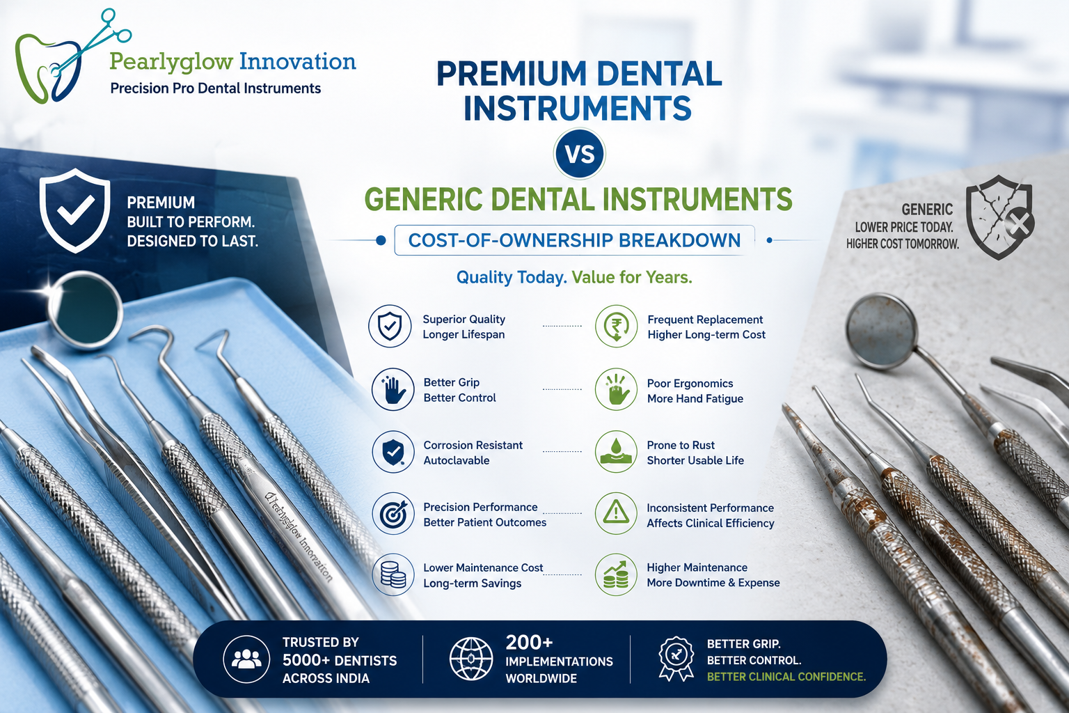 Premium Dental Instruments vs Generic: Cost Breakdown.